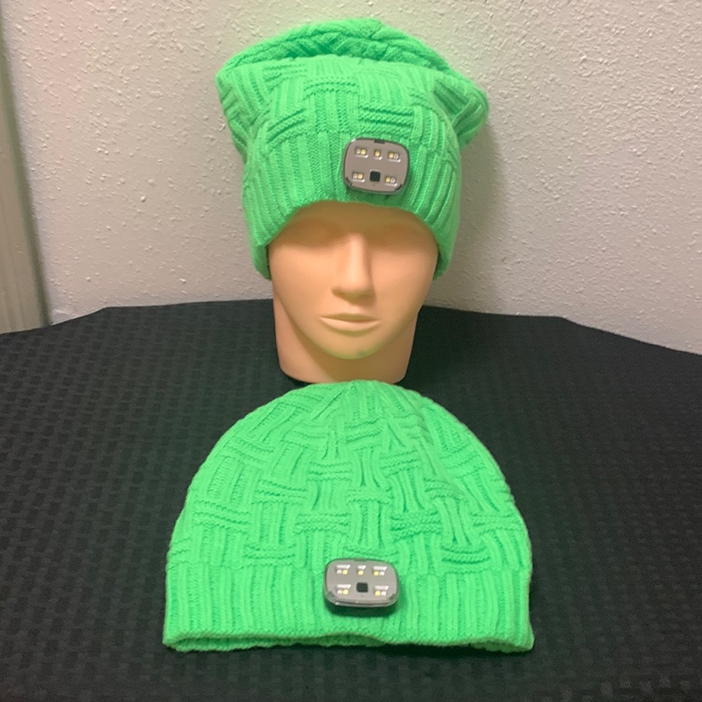 Set Of Two Zennutt Beanie Hat For Men 3 Led Light… - image 1